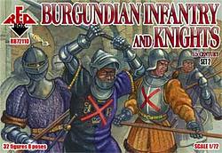 RB72110 Burgundian infantry and knights (2 set). 15 century